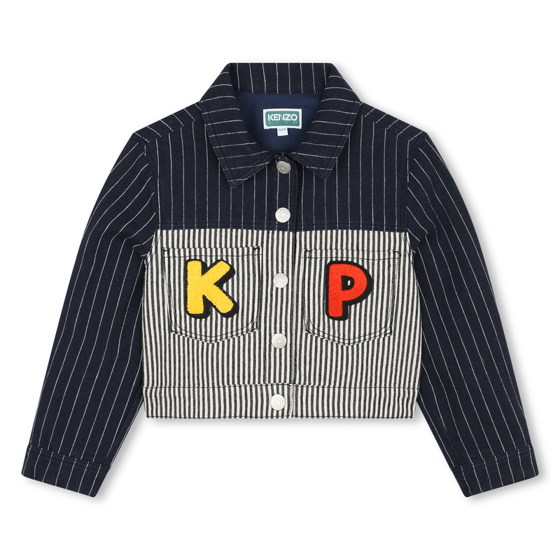 Veste en jean à rayures KENZO KIDS 
                    FILLE