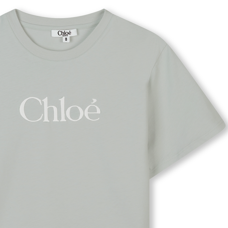 T-shirt avec logo brodé CHLOE 
                    FILLE
