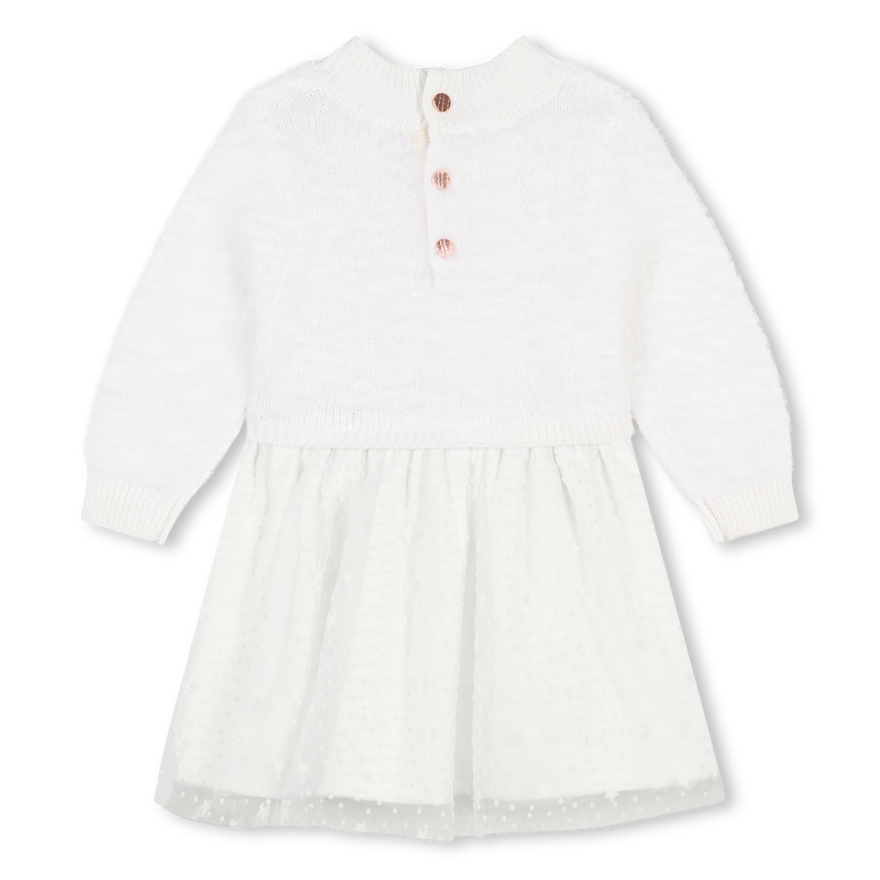 Robe bi-matière en tricot CARREMENT BEAU 
                    FILLE