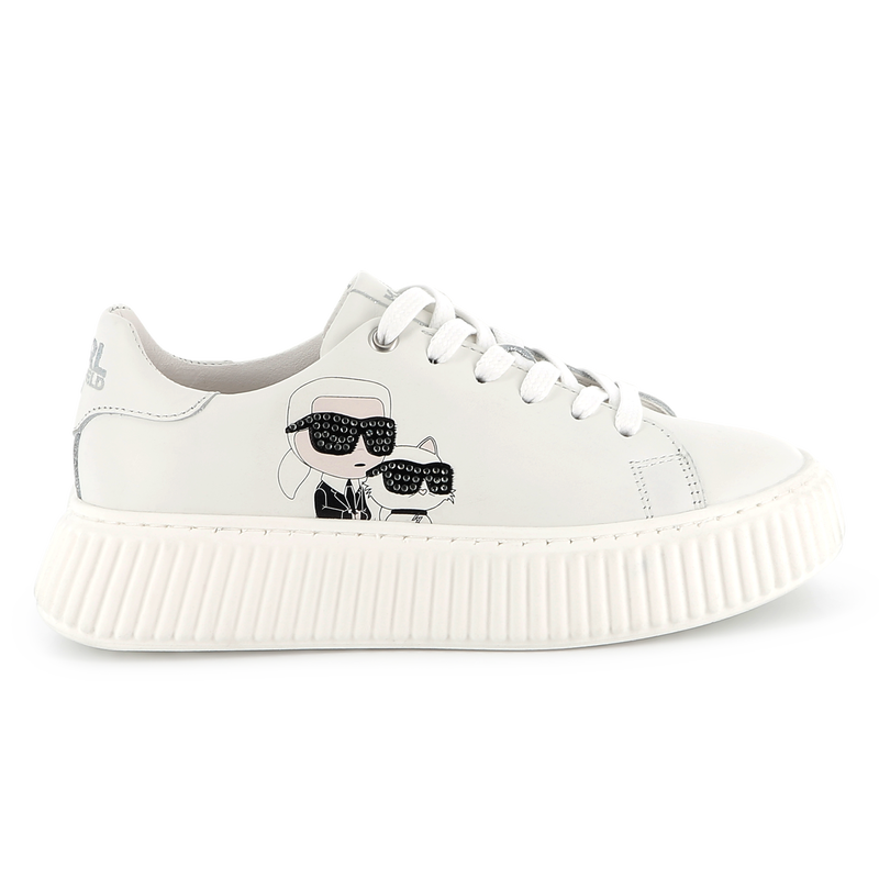 Baskets basses à lacets KARL LAGERFELD KIDS 
                    FILLE