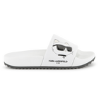 Claquettes avec imprim&eacute; relief KARL LAGERFELD KIDS 
                    FILLE