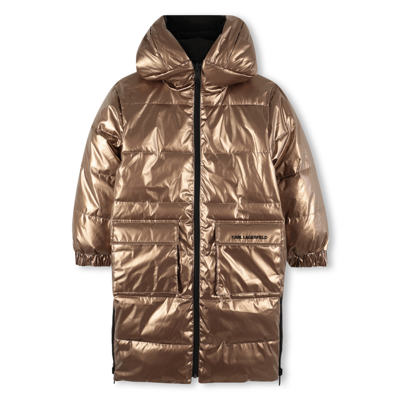 Doudoune longue réversible KARL LAGERFELD KIDS 
                    FILLE