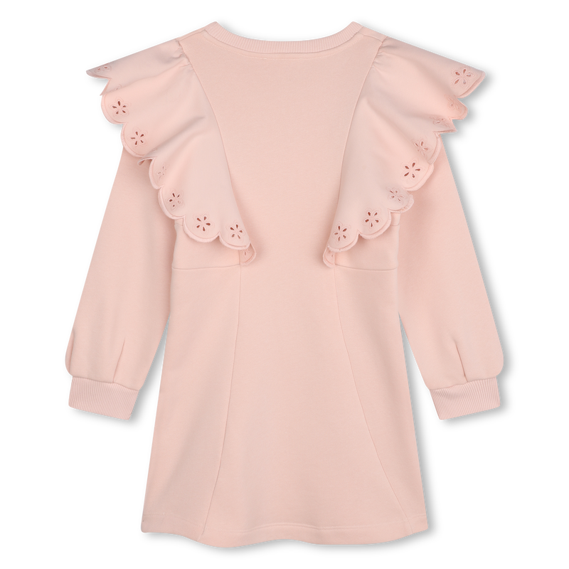 Robe en molleton &agrave; volants CHLOE 
                        FILLE