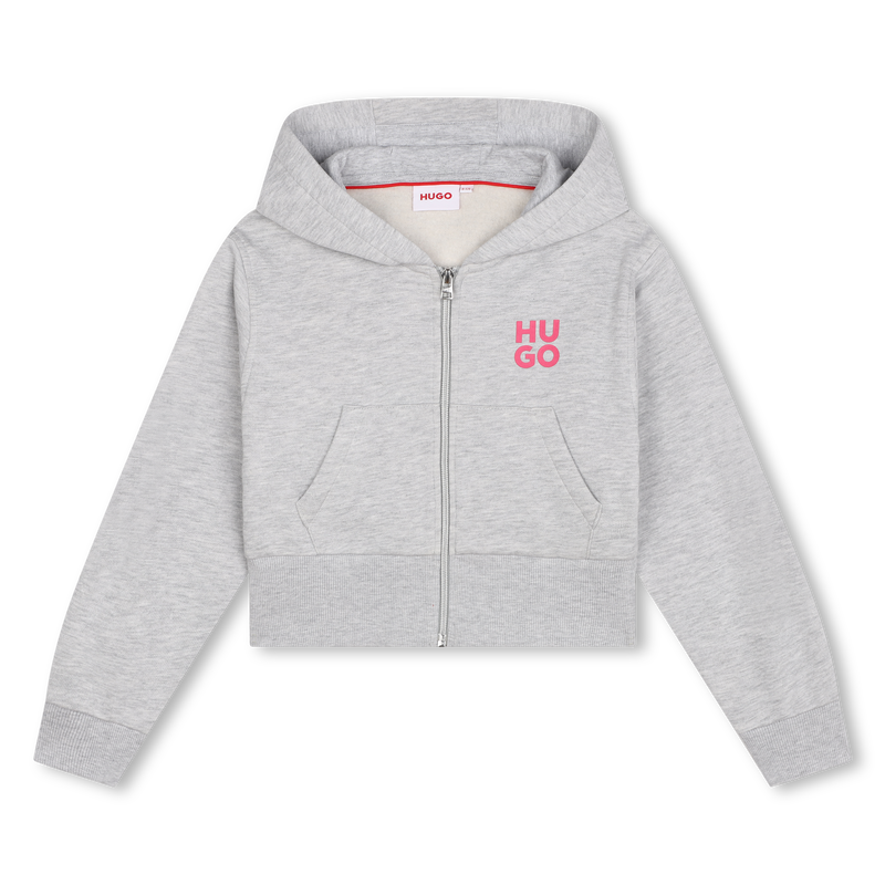 Sweat-shirt zippé avec fleurs Hugo 
                    FILLE