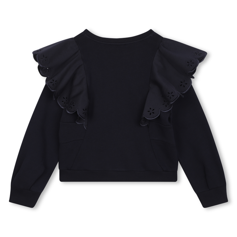Sweat-shirt molleton à volants CHLOE 
                    FILLE