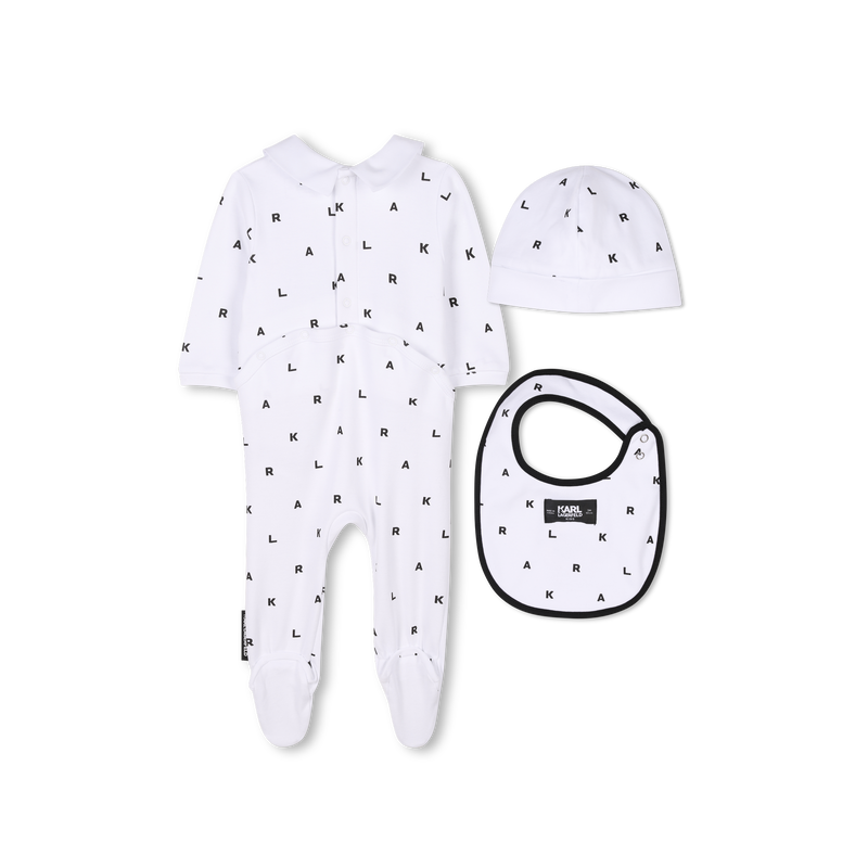 Ensemble naissance 3 pi&egrave;ces KARL LAGERFELD KIDS 
                        GARCON