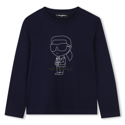T-shirt à manches longues KARL LAGERFELD KIDS GARCON