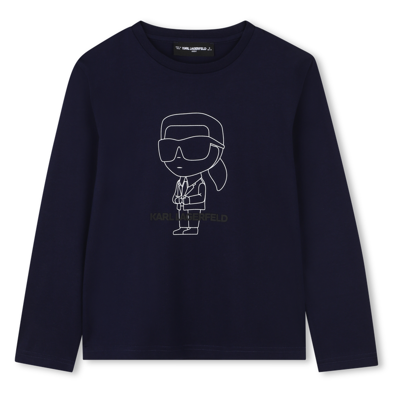 T-shirt à manches longues KARL LAGERFELD KIDS 
                    GARCON