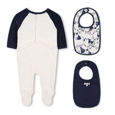 Pyjama imprim&eacute; et deux bavoirs TIMBERLAND GARCON