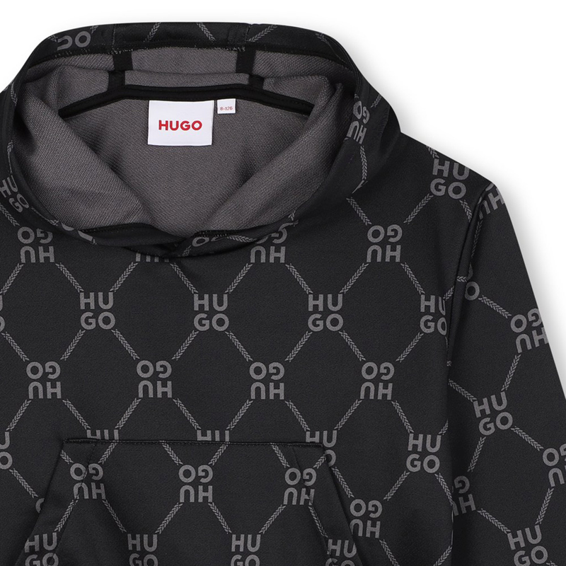 Sweat-shirt imprimé à capuche Hugo 
                    FILLE