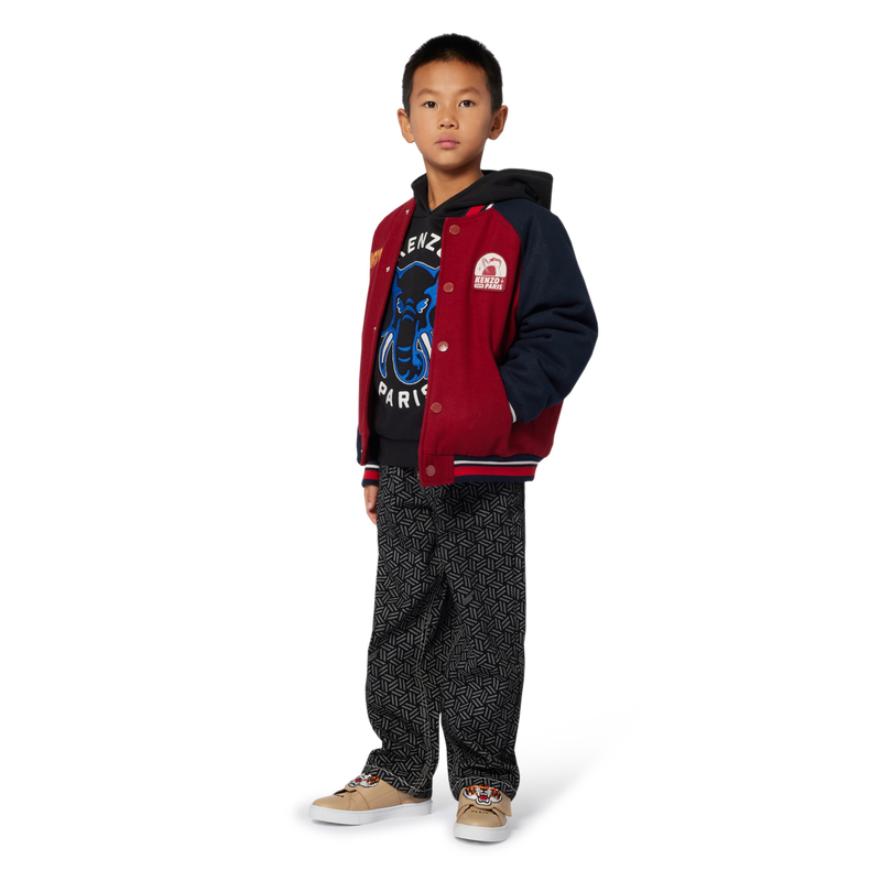 Veste Bomber avec fermeture pressionn&eacute;e KENZO KIDS 
                        UNISEXE