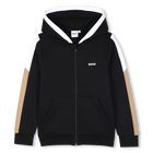 Cardigan &agrave; capuche, BLACK, hi-res