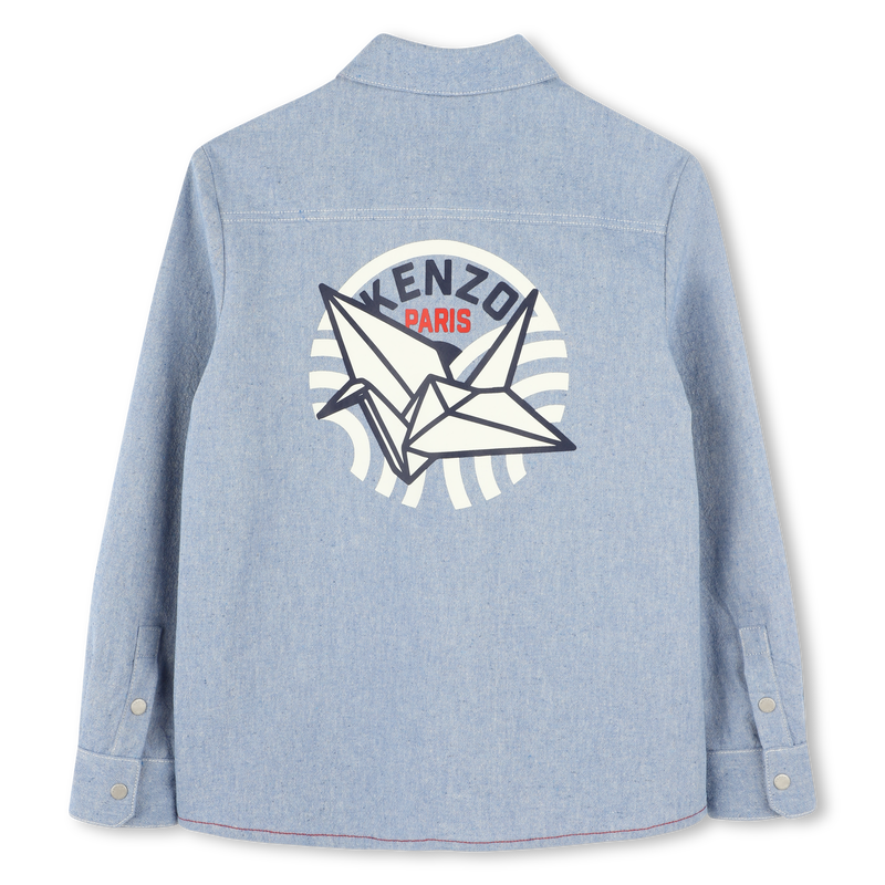 Chemise manches longues coton KENZO KIDS 
                    GARCON