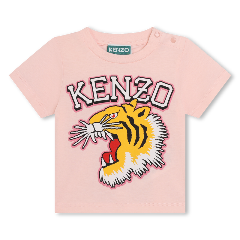 T-shirt pressionné en coton KENZO KIDS 
                    UNISEXE