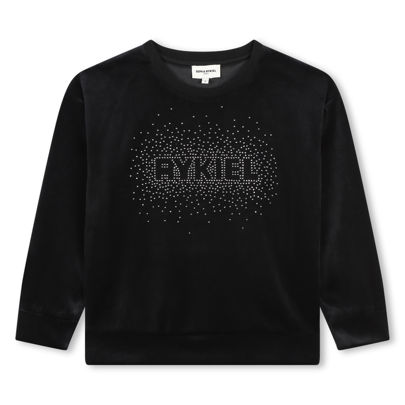 Sweat-shirt en velours SONIA RYKIEL 
                    FILLE
