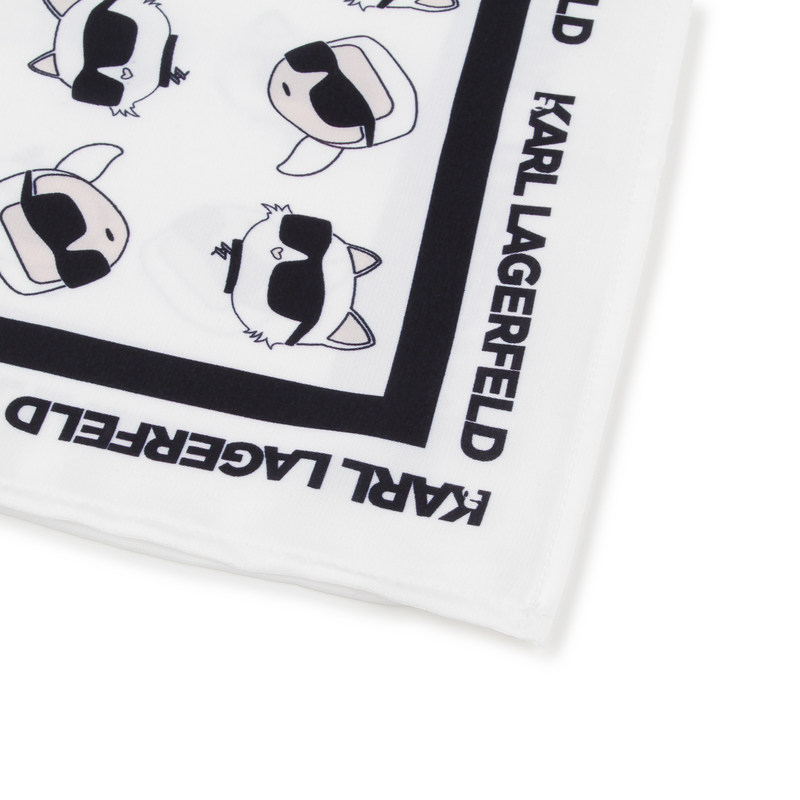 Foulard carr&eacute; imprim&eacute; KARL LAGERFELD KIDS 
                        FILLE