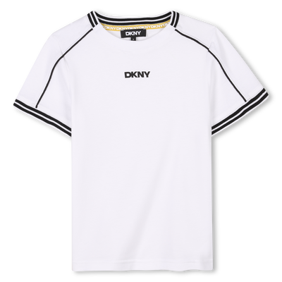 T-shirt avec bandes colorées DKNY UNISEXE