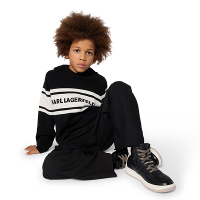 Pull &agrave; capuche KARL LAGERFELD KIDS GARCON