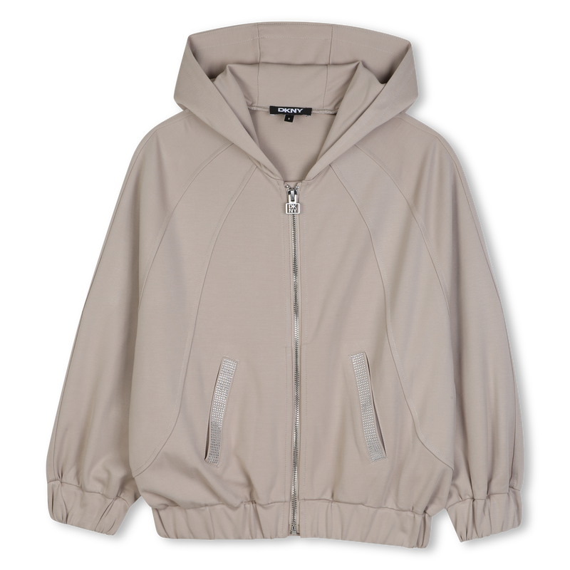Cardigan &agrave; capuche DKNY 
                        FILLE