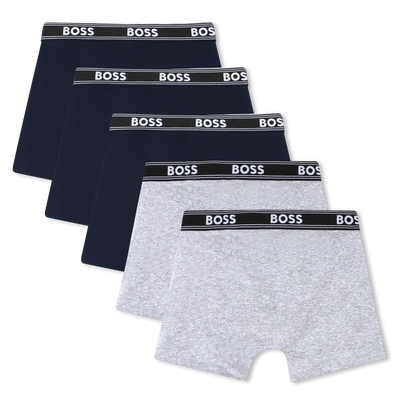 LOT DE 5 BOXERS BOSS GARCON