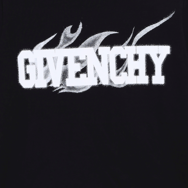 T-shirt avec sigle et flammes GIVENCHY 
                    GARCON