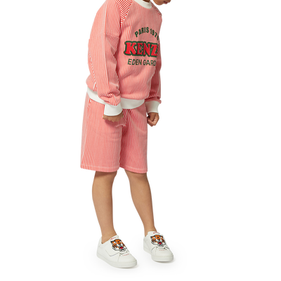Bermuda en coton ray&eacute; KENZO KIDS GARCON