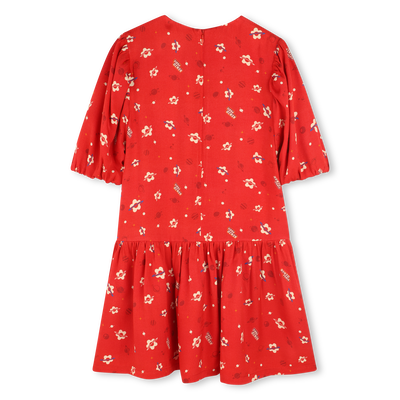 Robe à manches courtes bouffantes KENZO KIDS FILLE