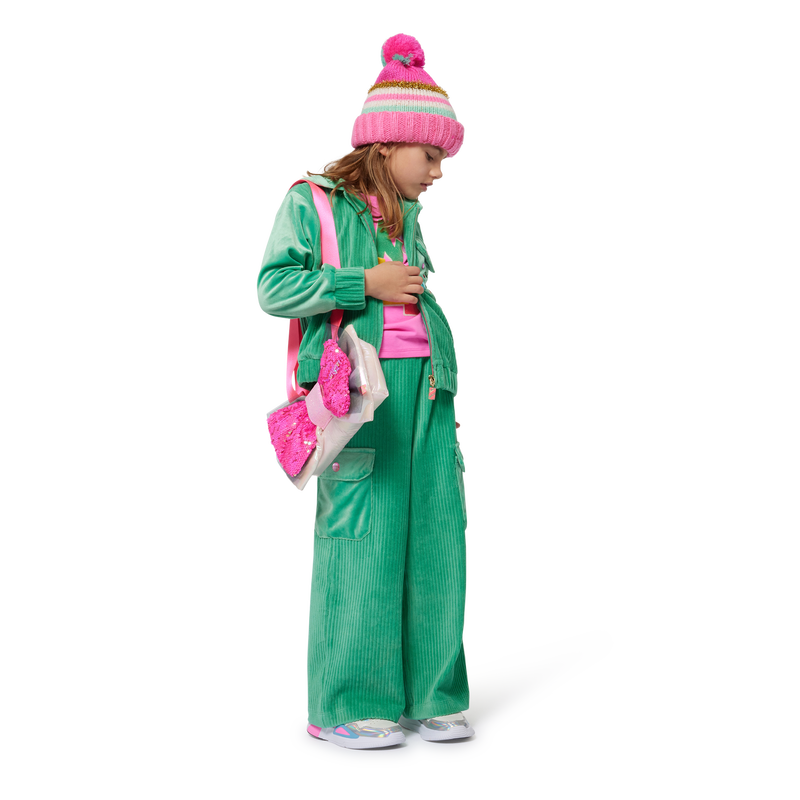 Bonnet rayé à pompon BILLIEBLUSH 
                    FILLE