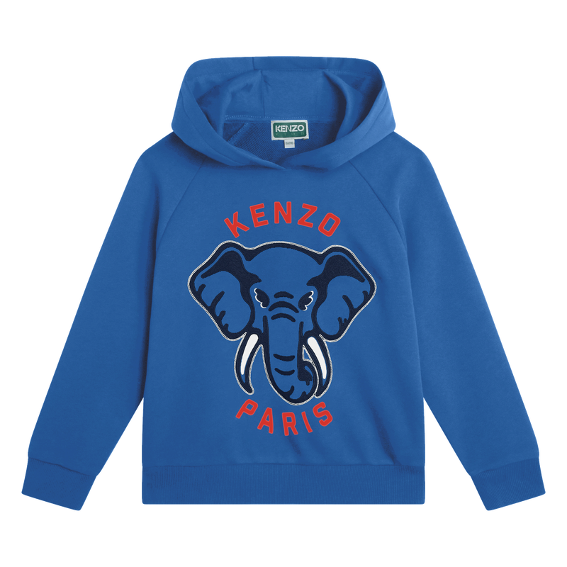 Sweat-shirt à capuche en coton KENZO KIDS 
                    GARCON