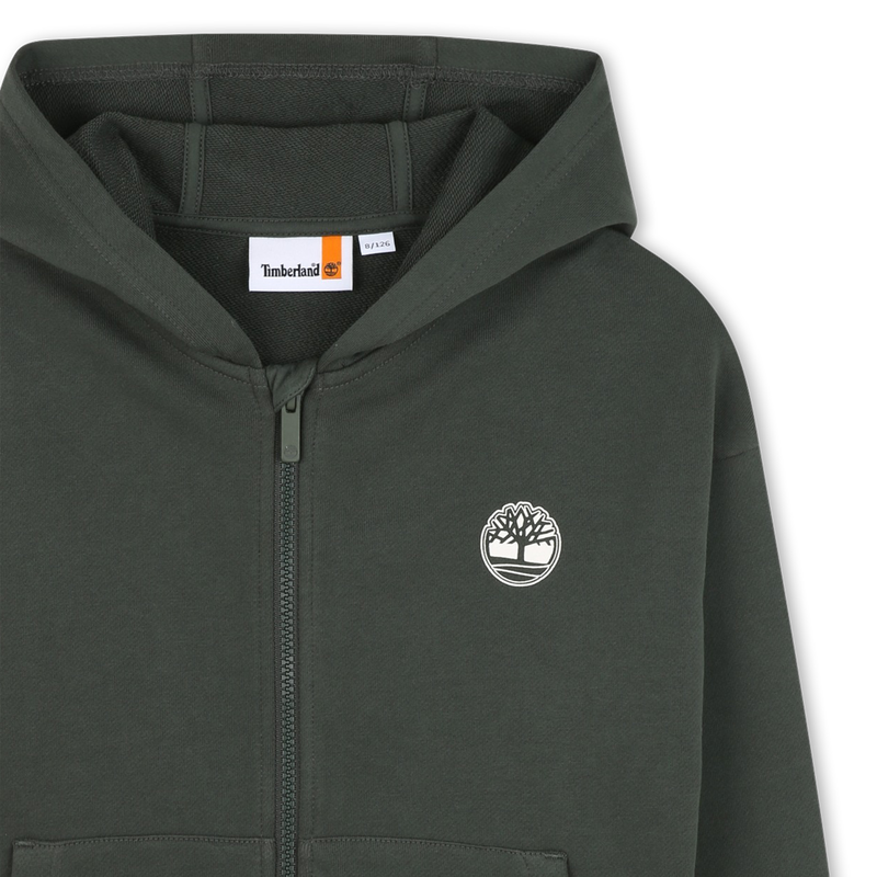 Cardigan de jogging &agrave; capuche TIMBERLAND 
                        GARCON