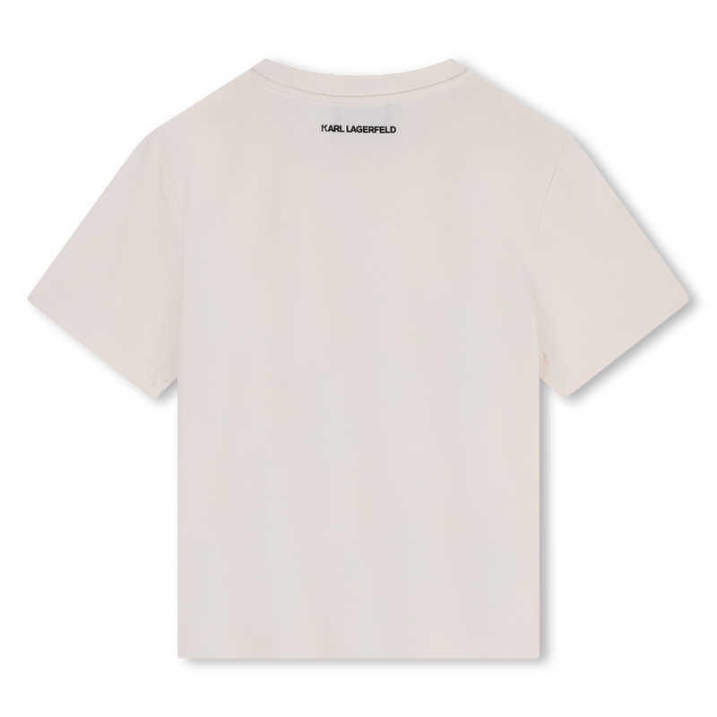 T-shirt avec imprim&eacute; plac&eacute; KARL LAGERFELD KIDS 
                        FILLE