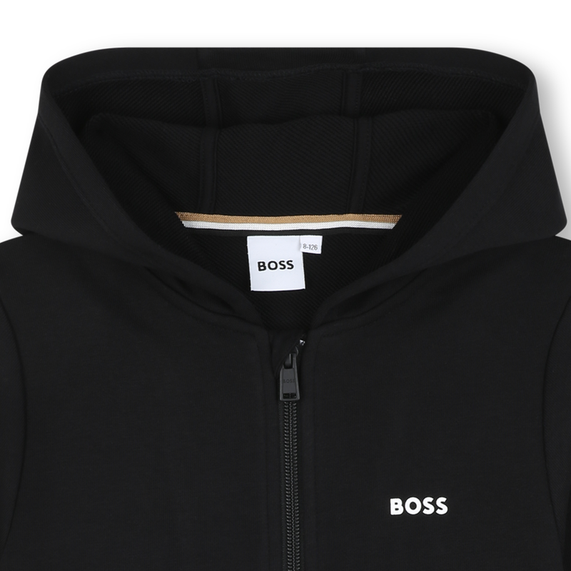 Sweat-shirt zippé à capuche BOSS 
                    GARCON
