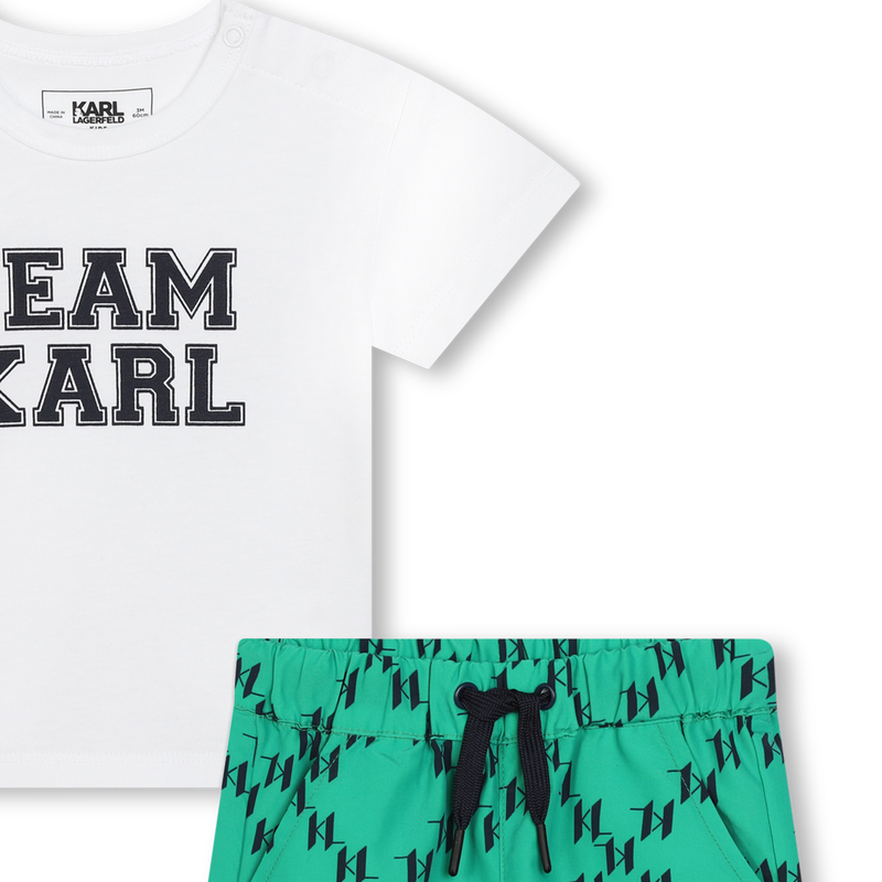 Short de bain et T-shirt KARL LAGERFELD KIDS 
                    GARCON