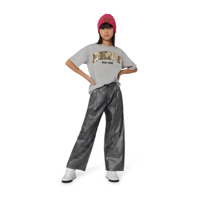 Bonnet en tricot avec revers DKNY FILLE