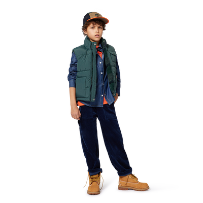 Chemise en denim &agrave; manches longues TIMBERLAND GARCON