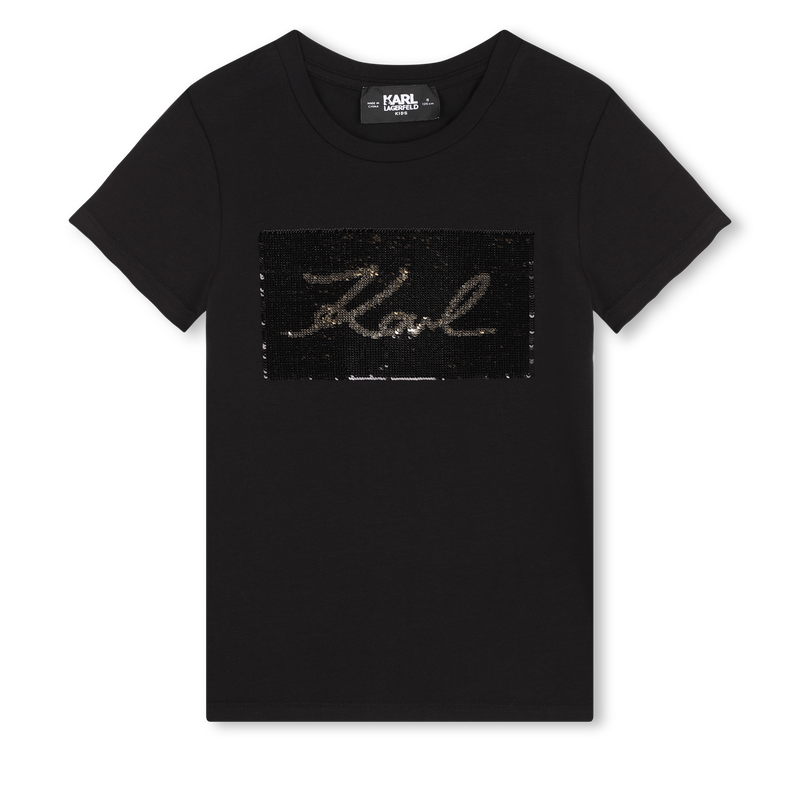 T-shirt à sequins réversibles KARL LAGERFELD KIDS 
                    FILLE