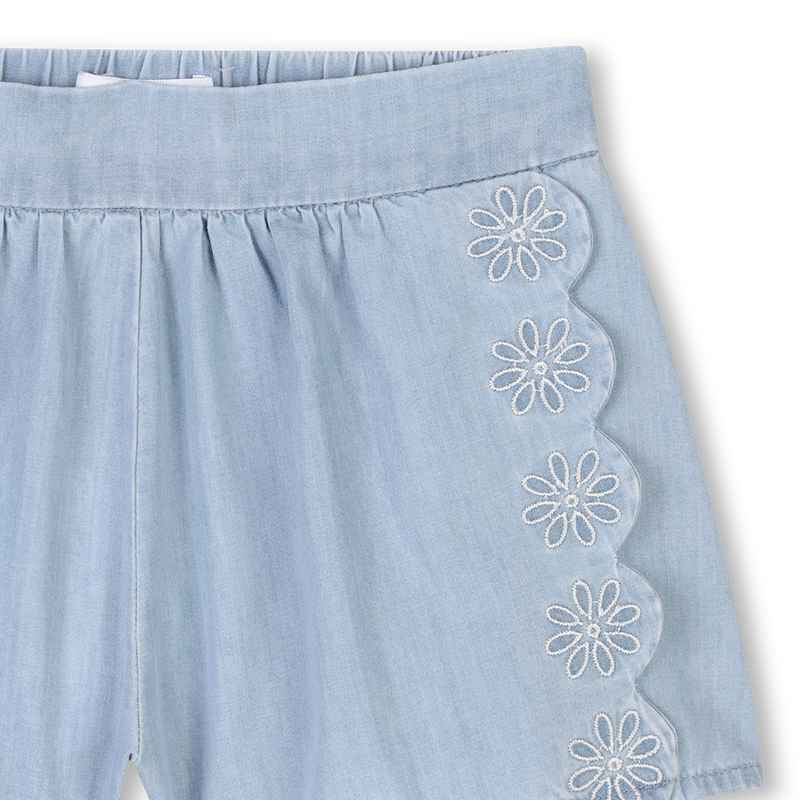 Short en jean brodé CHLOE 
                    FILLE