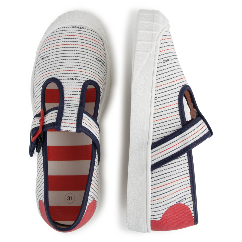 Baskets à boucles en toile KENZO KIDS 
                    UNISEXE