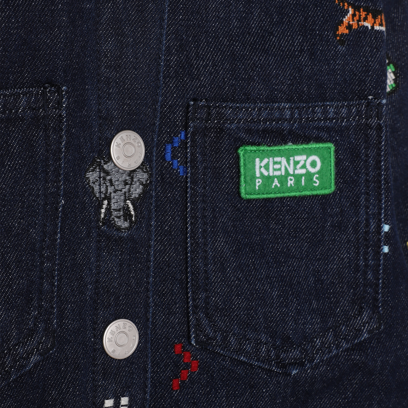 Veste brodée en jean KENZO KIDS 
                    GARCON