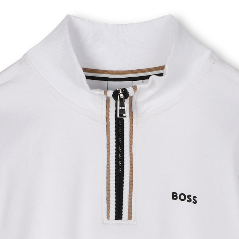 Sweat col montant zipp&eacute; BOSS 
                        GARCON