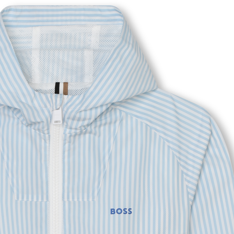 Blouson rayé à capuche BOSS 
                    GARCON