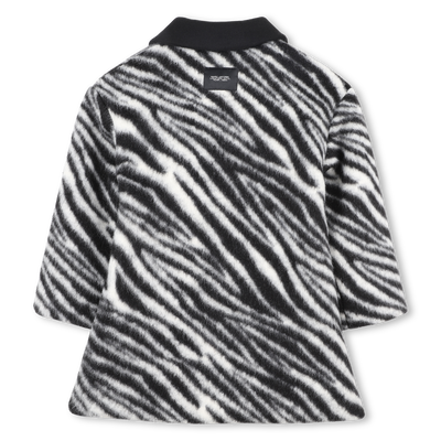 Manteau long motif intégral zèbre MARC JACOBS FILLE