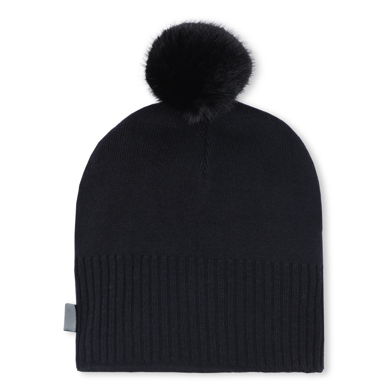 Bonnet à pompon KARL LAGERFELD KIDS 
                    FILLE