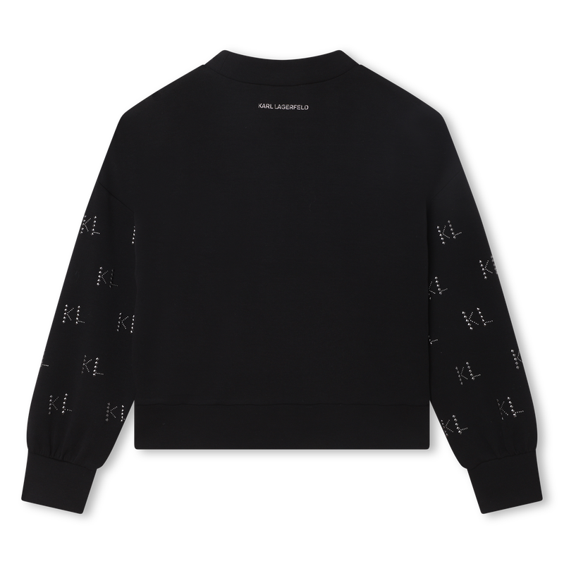 Sweat-shirt clouté et imprimé KARL LAGERFELD KIDS 
                    FILLE