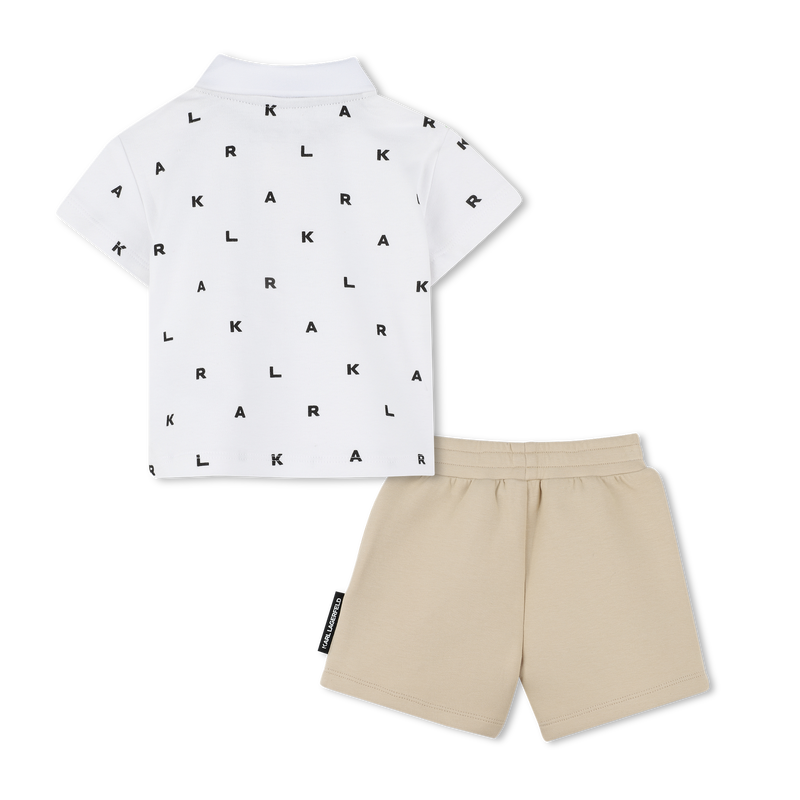 Ensemble short et polo KARL LAGERFELD KIDS 
                    GARCON