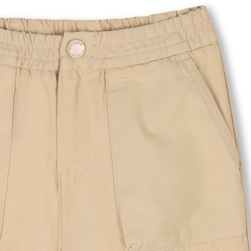 Bermuda en coton avec broderie KENZO KIDS 
                    GARCON