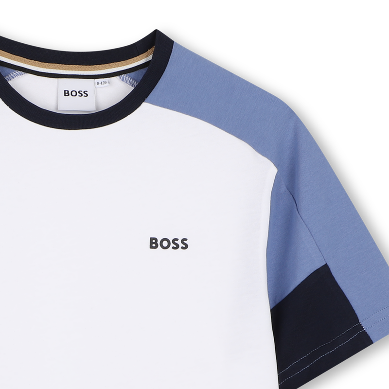 ENSEMBLE T-SHIRT + BERMUDA BOSS 
                        GARCON