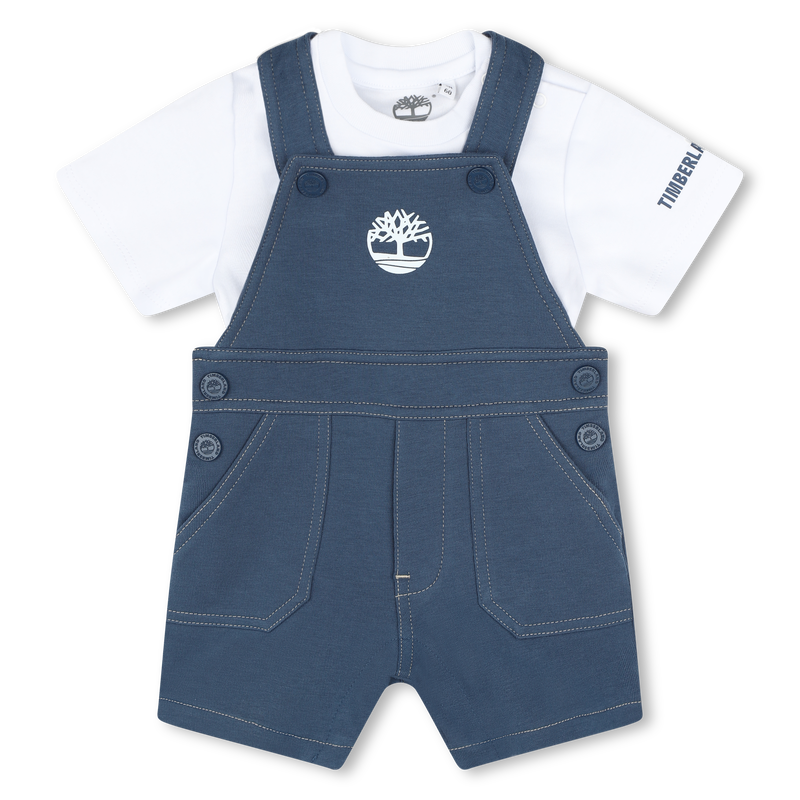 Ensemble salopette et T-shirt TIMBERLAND 
                    GARCON