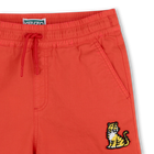 Bermuda en coton avec badge KENZO KIDS 
                    GARCON