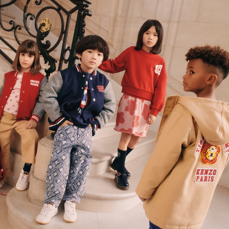 Ballerines en cuir avec boucle KENZO KIDS 
                    FILLE